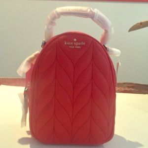 Brand New Kate Spade red mini backpack